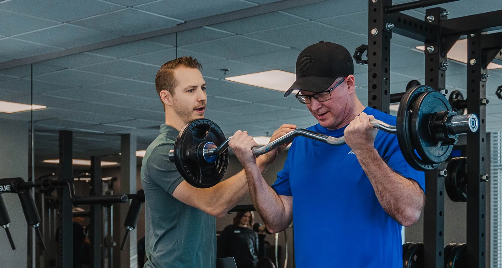 Personal Training Calgary Trainer and Client